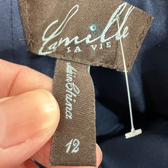 Camille La Vie embellished strapless bodice a line formal mini dress size 12 - Picture 7 of 10